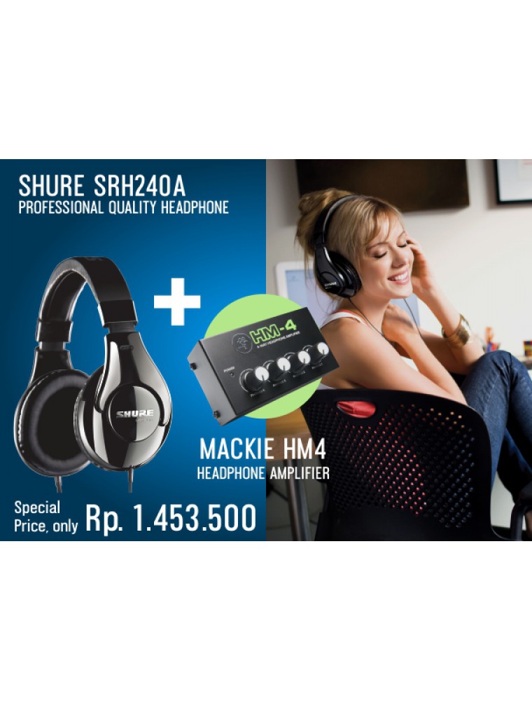 SHURE SRH240A MACKIE HM4